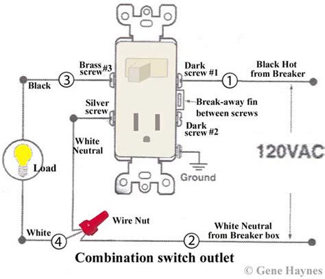 how to make electric switch box|switch and outlet combo wiring.